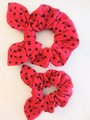 Ladybug pattern scrunchie, children,adult scrunchie, mommy and me, ponytail elastic hair tie ,anime hair ties