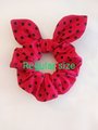 Ladybug pattern scrunchie, children,adult scrunchie, mommy and me, ponytail elastic hair tie ,anime hair ties