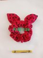 Ladybug pattern scrunchie, children,adult scrunchie, mommy and me, ponytail elastic hair tie ,anime hair ties