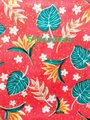 Bunny ears scrunchie, Hawaiian print, adult hair tie, elastic, handmade hair accessories, tropical scrunchie