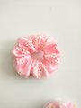 Daisy Scrunchie Double Layered, handmade hair tie, elastic,pink scrunchie,Scrunchy , adult scrunchie