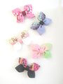 Japanese clip, Japanese kimono pattern,single clip , Anime hair clip, small hair clip, handmade hair accessories