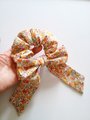 Floral scrunchie, bow scrunchie, adult scrunchie,hair tie, elastic, handmade hair accessories,