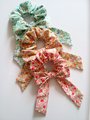 Floral scrunchie, bow scrunchie, adult scrunchie,hair tie, elastic, handmade hair accessories,