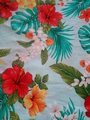 Hawaiian XL scrunchie, tropical scrunchie,handmade hair ties, elastic, floral scrunchie,