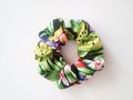 Aloha scrunchie, Hawaiian print scrunchie, handmade hair accessories,hair ties, elastic
