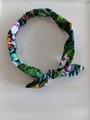 Aloha knotted head band, Hawaiian print,made in Hawaii, adult head band Bunny ears head band, handmade hair accessories