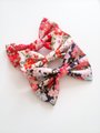 Sakura fabric hair bow, Japanese hair bow, sailor hair bow, handmade accessories, 6" hair bows,hair bow