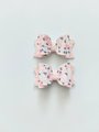 Piggy hair bow, faux leather bow,kids hair bow, strawberry hair clip, strawberry hair bow