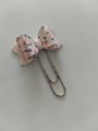Planner paper clip,bow planner clip,Book mark, strawberry paper clip, kawaii book mark
