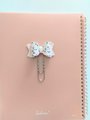 Planner paper clip,bow planner clip,Book mark, strawberry paper clip, kawaii book mark