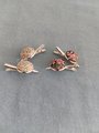 Floral hair clip,small hair clip, Liberty Tana lawn hair clip, pair hair clip