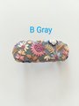 Oriental hair Barrette,French Barrette,hair clips, Floral hair barrette,Gift for her, Fabric covered hair accessories.