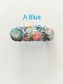 Oriental hair Barrette,French Barrette,hair clips, Floral hair barrette,Gift for her, Fabric covered hair accessories.