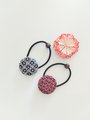 Embroidery Sashiko Japanese hair ties, elastic,hair accessories,adult hair ties.