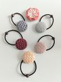 Embroidery Sashiko Japanese hair ties, elastic,hair accessories,adult hair ties.