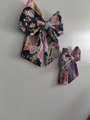 Japanese pattern hair bow, Sailor hair bow,hair accessories, hair barrette