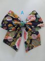 Japanese pattern hair bow, Sailor hair bow,hair accessories, hair barrette