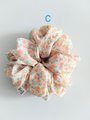 Chiffon scrunchie, large chiffon scrunchie, elastic,hair accessories,hair tie, Floral scrunchie Daisy scrunchie
