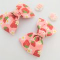 Strawberryhair clip for kids, Piggy bows, Children hair clip,small hair clips,kawaii hair clips handmade hair clips