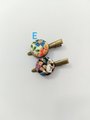 Set of two hair clip,small hair clips,Silk Kimono hair clip,
