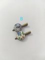 Set of two hair clip,small hair clips,Silk Kimono hair clip,