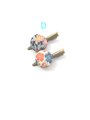 Set of two hair clip,small hair clips,Silk Kimono hair clip,
