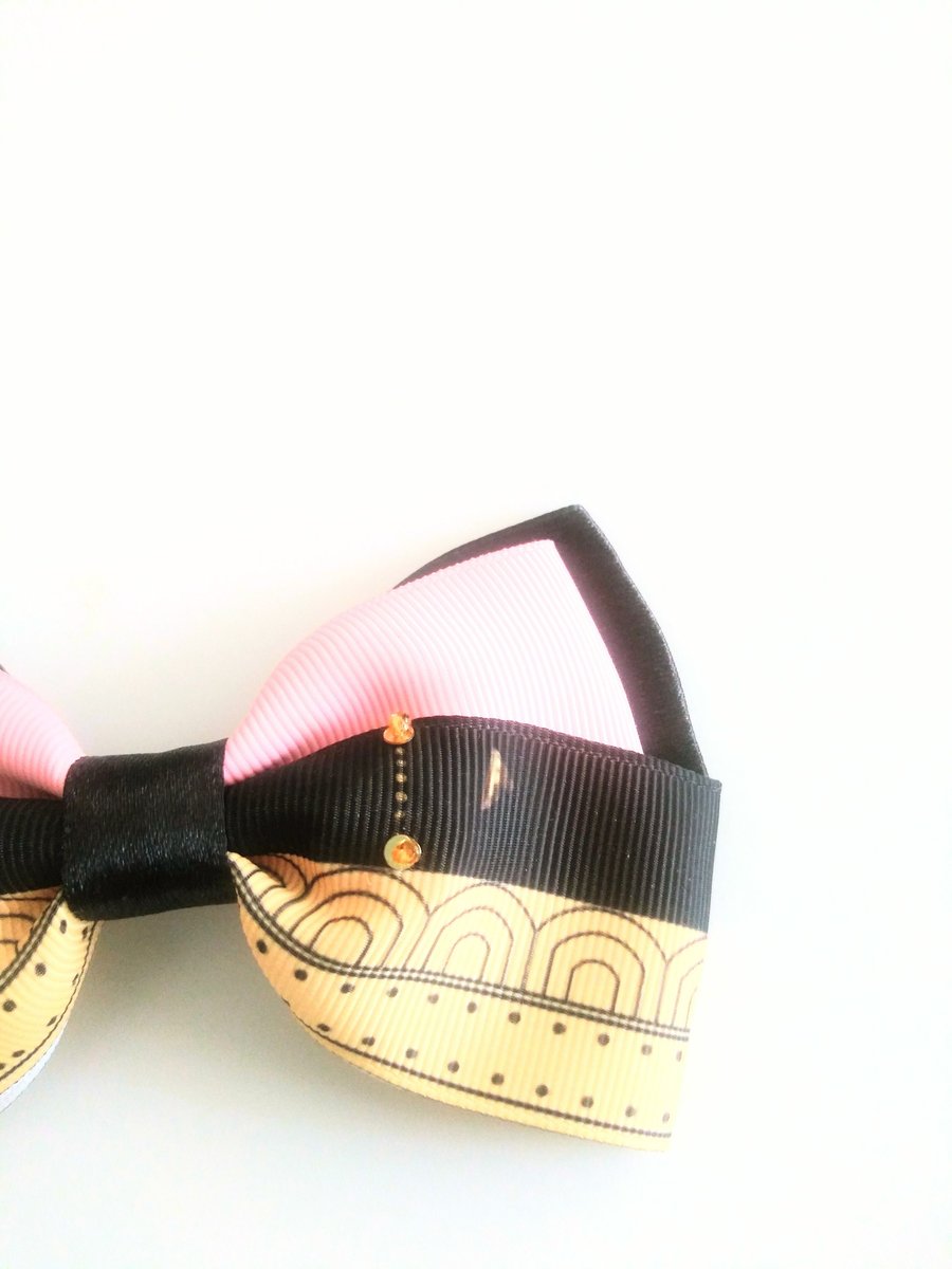 Adorable Daughter image hair bow, Japanese anime hair bow, adult hair bow, character hair bow