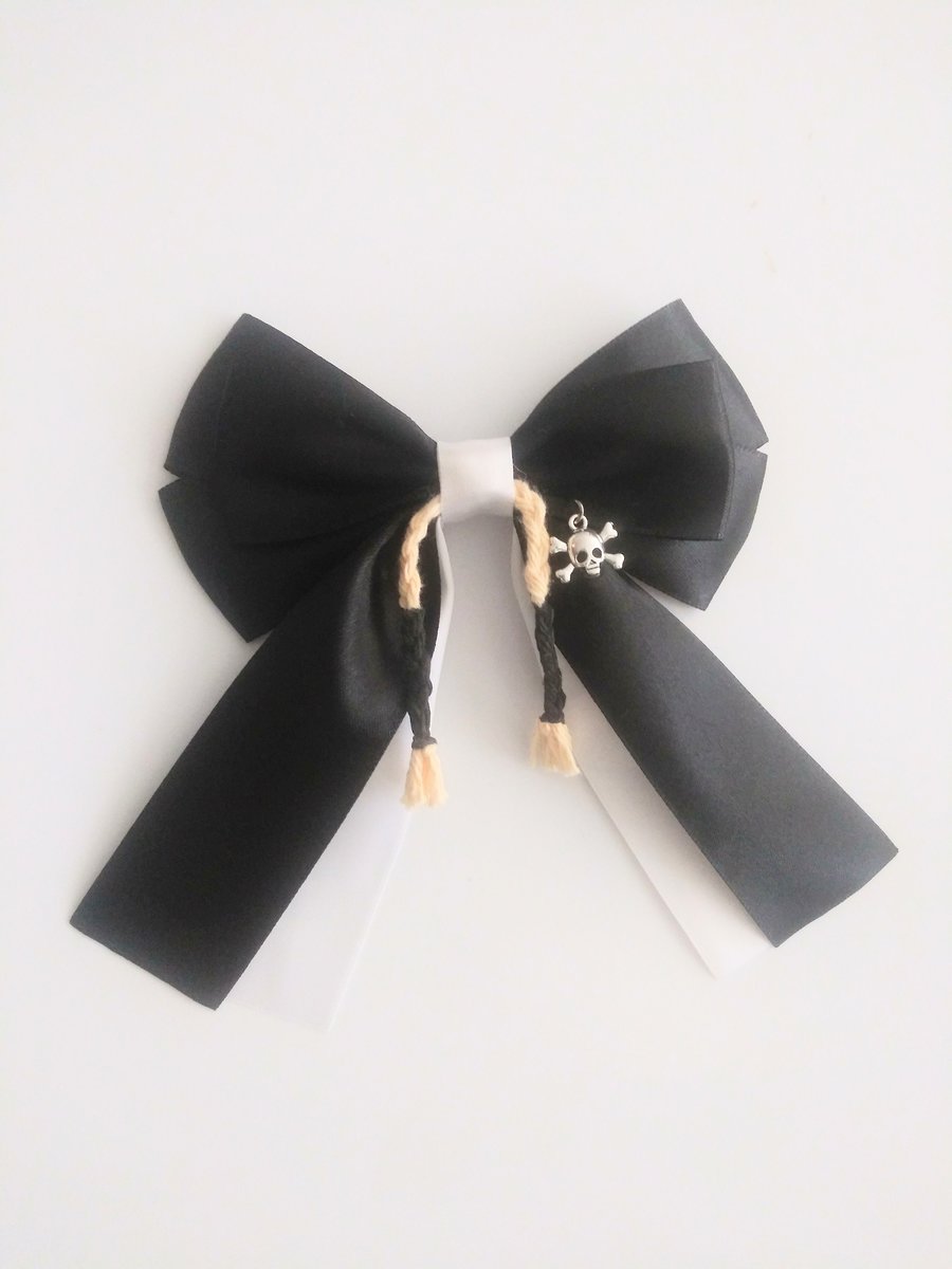 Boy with braid hair ,character hair bow,Anime hair bow, Adult hair bow, handmade accessories