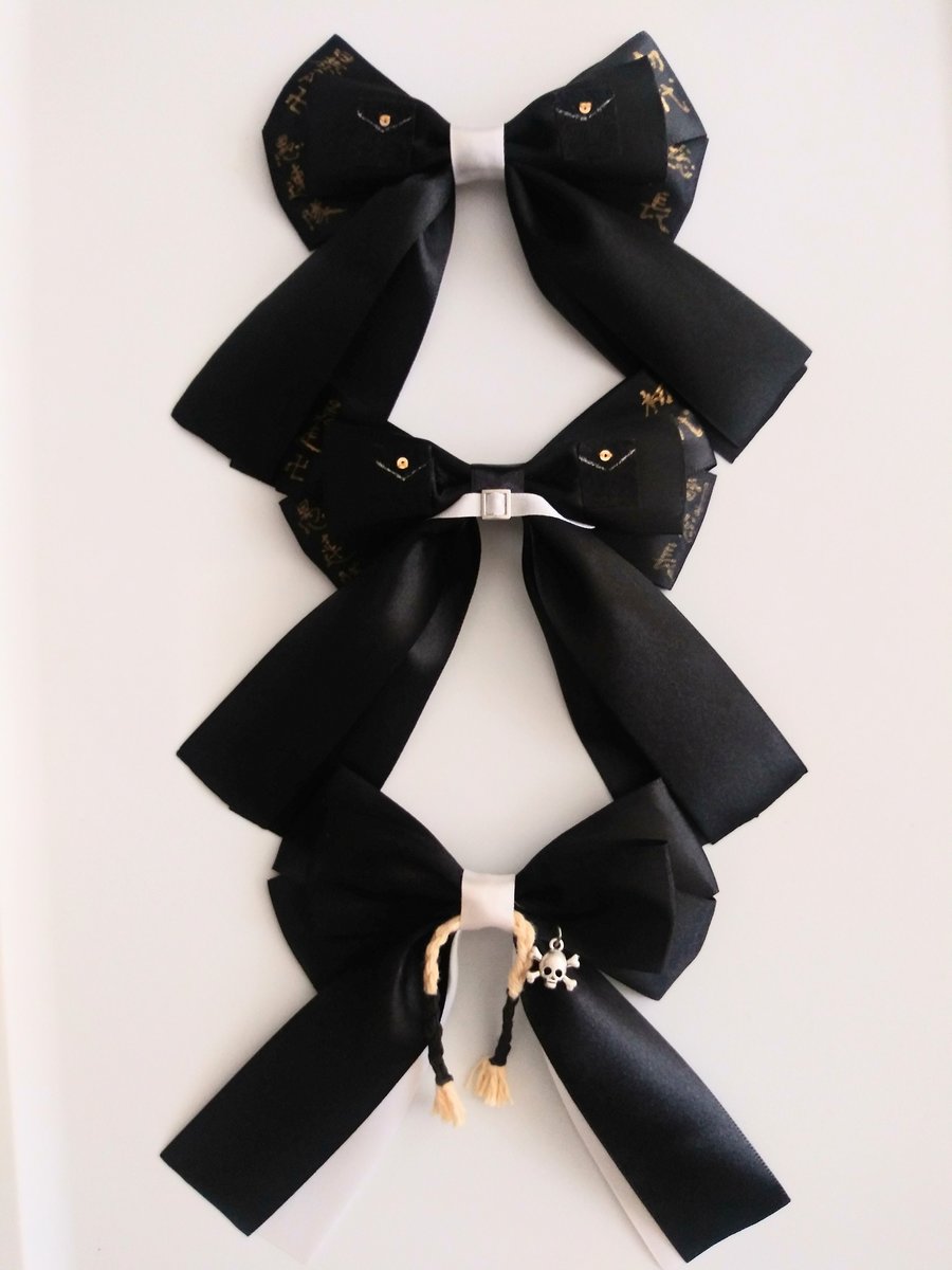 Boy with braid hair ,character hair bow,Anime hair bow, Adult hair bow, handmade accessories