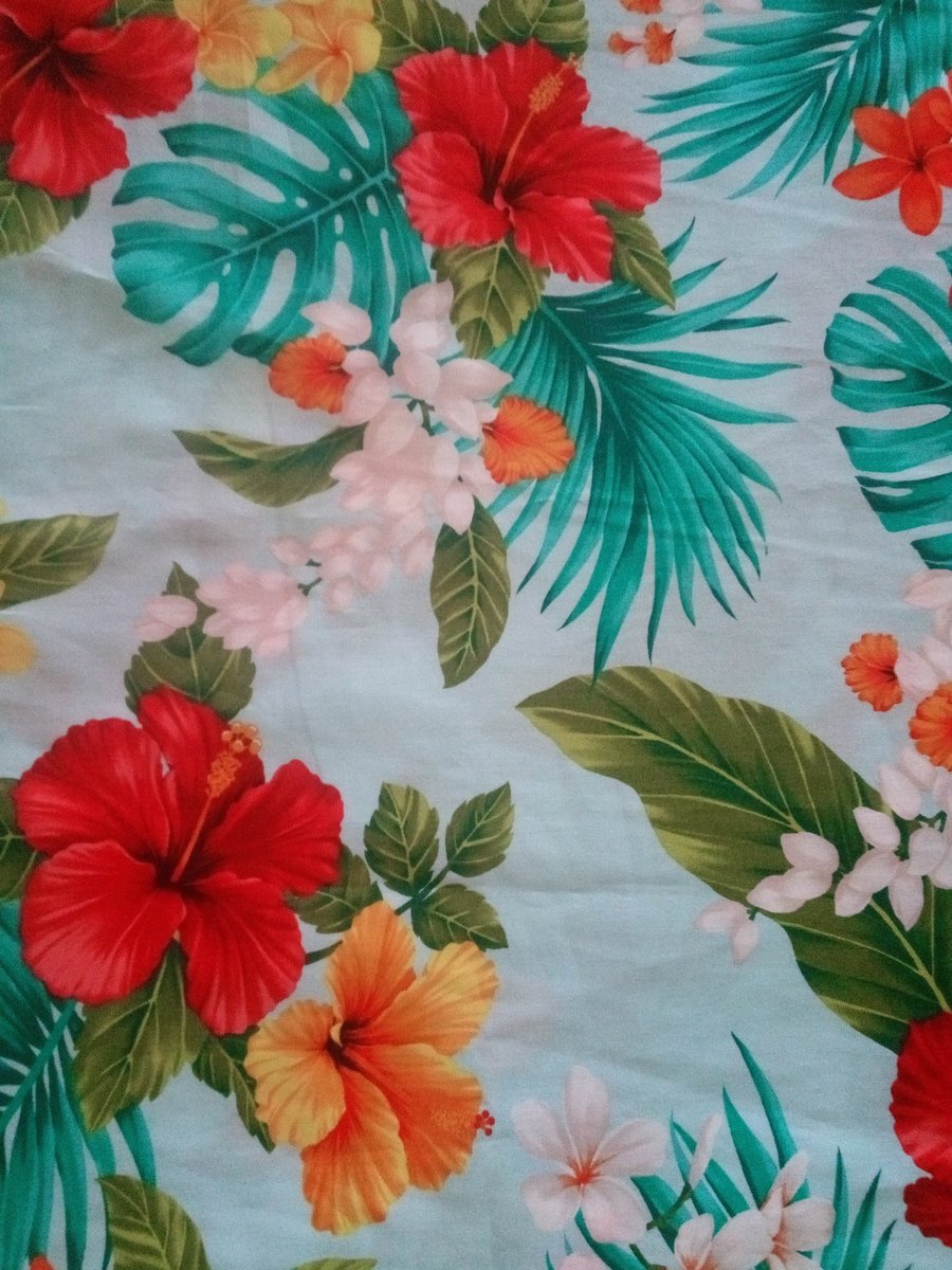 Hawaiian XL scrunchie, tropical scrunchie,handmade hair ties, elastic, floral scrunchie,