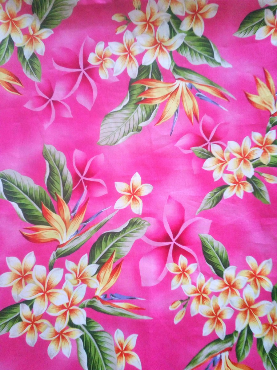 Hawaiian scrunchie,pink scrunchie, floral scrunchie,hair ties, elastic, handmade hair accessories