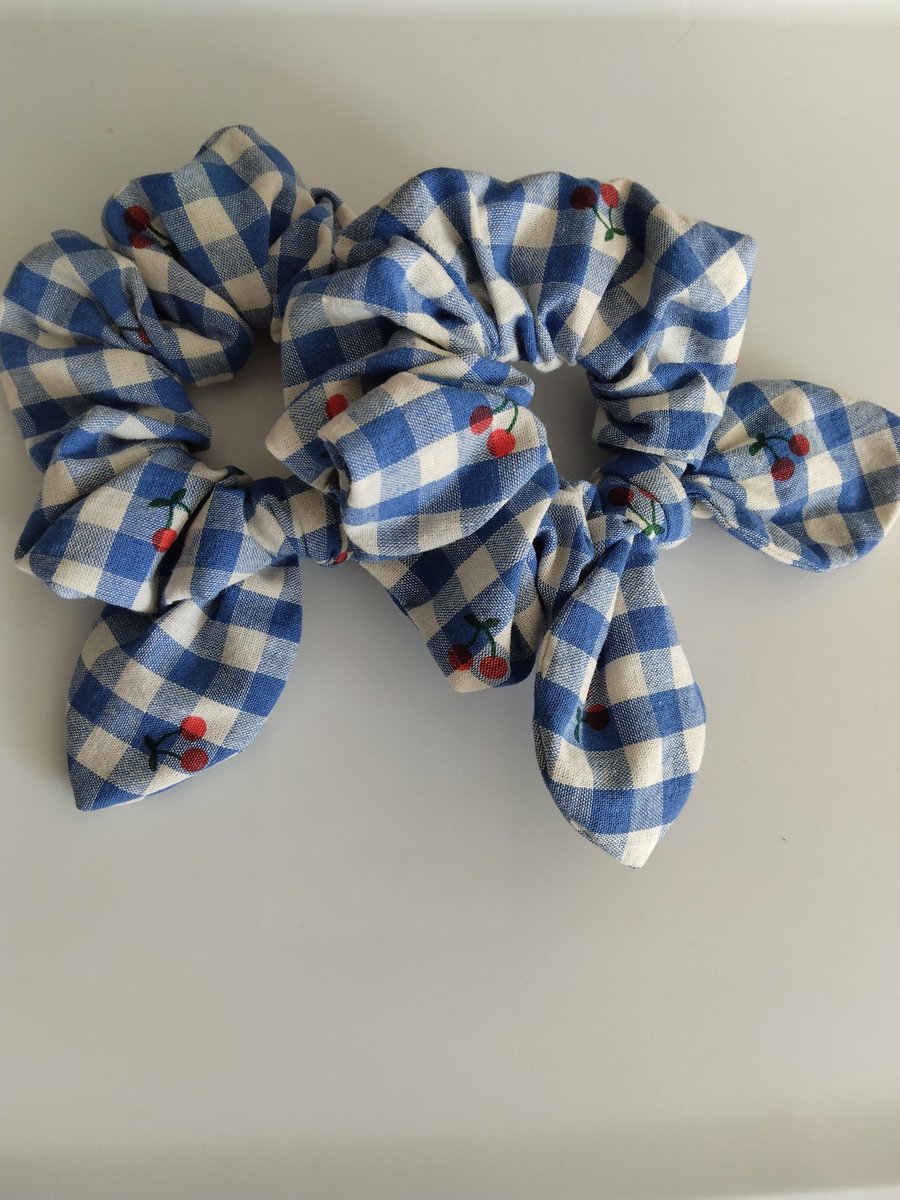 Bunny ears scrunchie, Plaid scrunchie,Check scrunchie, Regular scrunchie,scrunchy