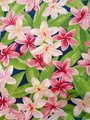 Hawaiian scrunchie Floral print scrunchie,pink scrunchie,hair tie , elastic, handmade hair accessories