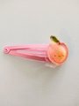 Snap hair clip , peach Handmade hair accessories, adult hair clip, kids hair clips