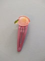 Snap hair clip , peach Handmade hair accessories, adult hair clip, kids hair clips