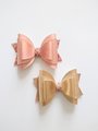 Glitter faux leather hair bow,kids hair bow, 4 inches hair bow, vegan hair bow, handmade hair accessories