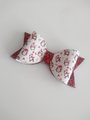 Christmas hair bow, children hair bow, faux leather hair bows, handmade accessories,penguin