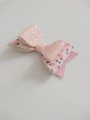 Faux leather Strawberry hair bow,kids hair bow, vegan leather hair bow ,girls hair bow