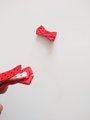 Piggy hair clips, small hair clips, red hair clips, anti-slip hair clip, Ladybug pattern