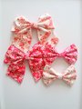 Fabric hair bow, Japanese hair bow, Sailor bow, handmade accessories,Sakura hair bows, cherry blossom, Adult hair bow