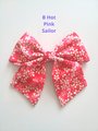 Fabric hair bow, Japanese hair bow, Sailor bow, handmade accessories,Sakura hair bows, cherry blossom, Adult hair bow