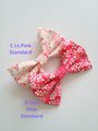 Fabric hair bow, Japanese hair bow, Sailor bow, handmade accessories,Sakura hair bows, cherry blossom, Adult hair bow