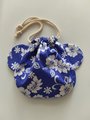 Drawstring bag ,Animal ears, Hawaii print, tropical, Handmade drawstring bags