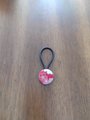 Button hair ties ,Set of 2 hair ties Sakura pattern, Adults hair ties, handmade hair accessories, Japanese hair ties ,kurumi hair ties