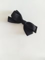 Suede Hair barrette for adults, handmade hair Barrette,hair bows, hair clips, pink hair bows,Black hair bows