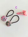 Button hair ties set of 2, Liberty hair ties, Floral hair ties, hair ties for adults,Gift for her