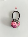 Floral button hair tie, Liberty hair ties,hair ties for adults, Kurumi hair ties, elastic,Gift for her