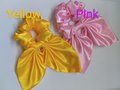 Satin Bow Scrunchie: Handmade Hair Tie - Adult & Youth