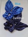 Satin Bow Scrunchie: Handmade Hair Tie - Adult & Youth